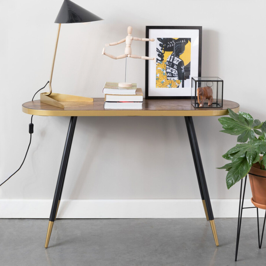 ZILT Sidetable 'Gert' Walnoot, 121cm afbeelding 