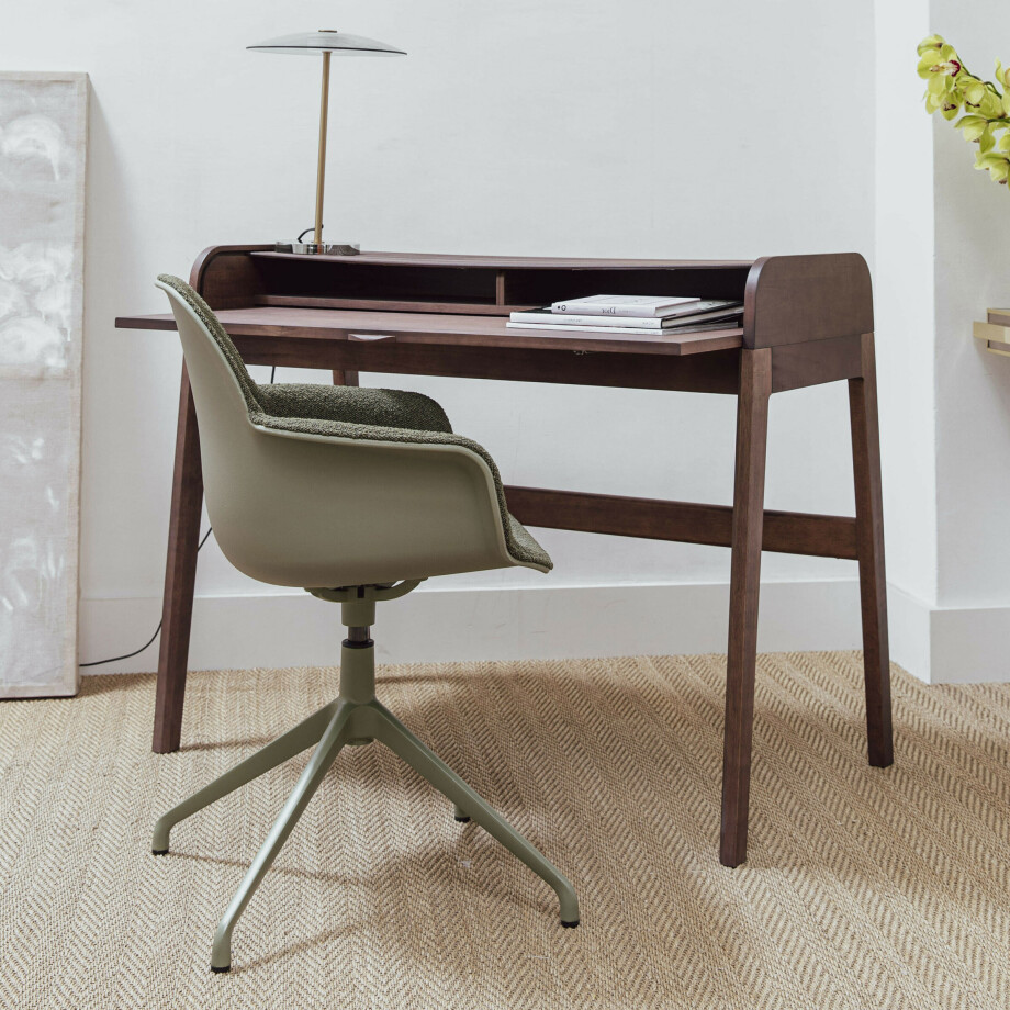 Zuiver Bureau 'Barbier' Hout, 110 x 61cm Zuiver Bureau 'Barbier' Hout, 110 x 61cm afbeelding 1