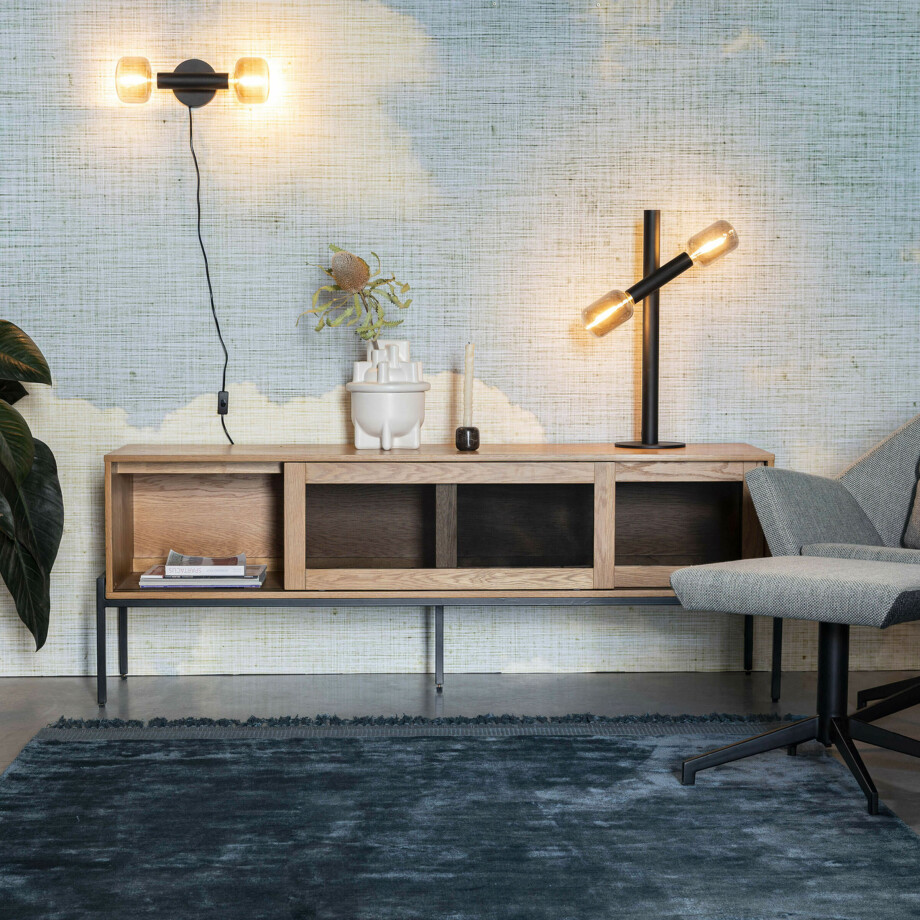 Zuiver TV-meubel 'Hardy' Eikenhout, 160cm, kleur Naturel afbeelding 1