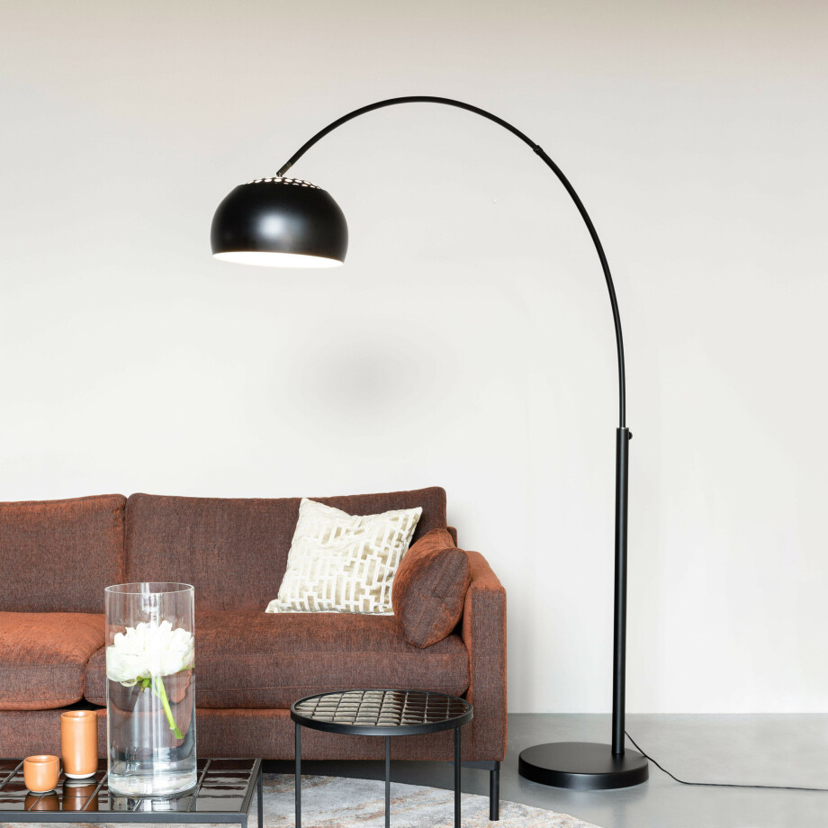 Zuiver Verstelbare Vloerlamp 'Metal' 190-205cm, kleur Zwart Zuiver Verstelbare Vloerlamp 'Metal' 190-205cm, kleur Zwart afbeelding 1