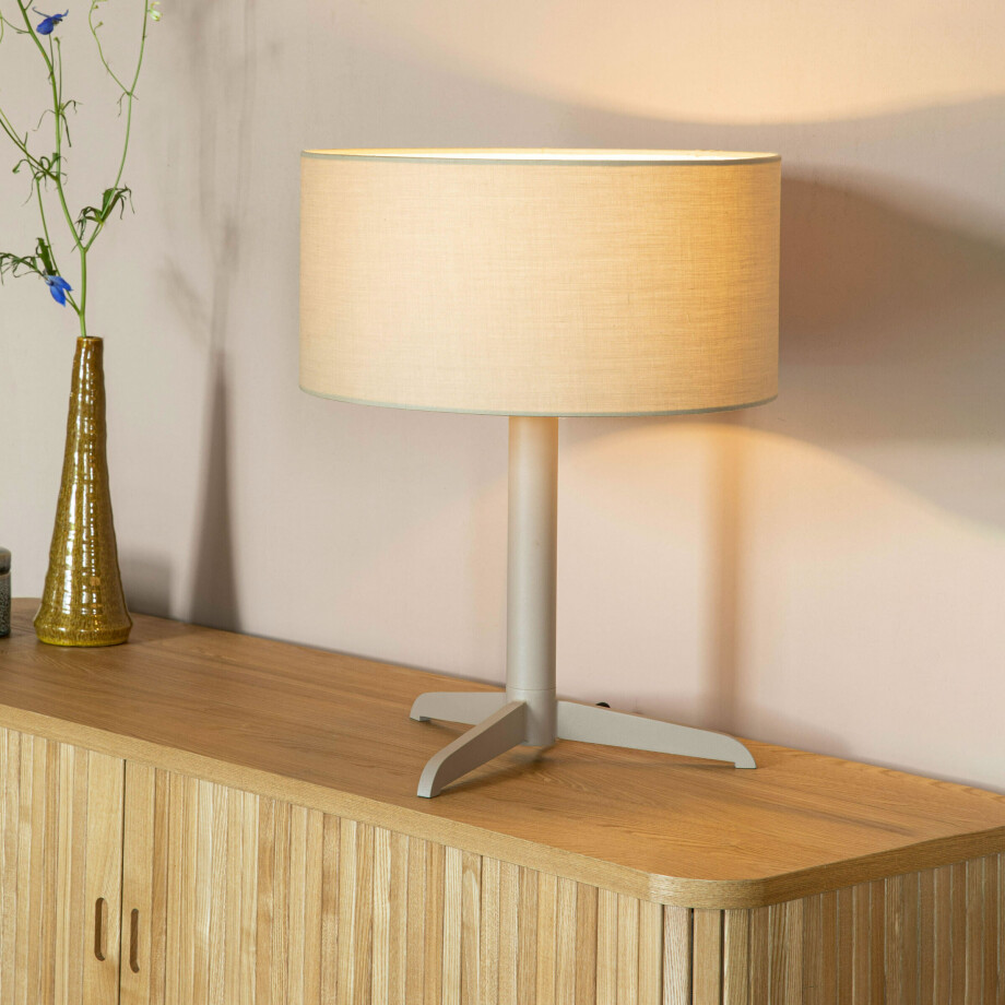 Zuiver Tafellamp 'Shelby' kleur Taupe afbeelding 1