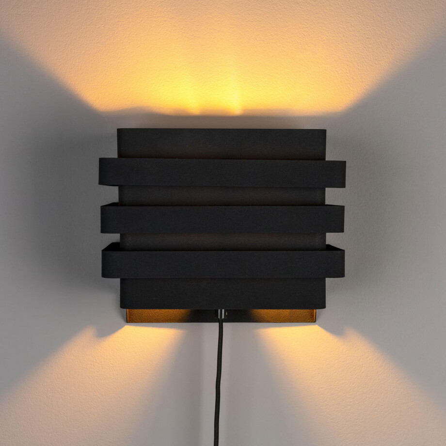 Dutchbone Wandlamp 'Dumont' kleur Zwart afbeelding 1