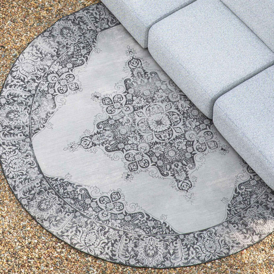 Zuiver Outdoor Vloerkleed 'Coventry' 280cm, kleur Zwart afbeelding 1