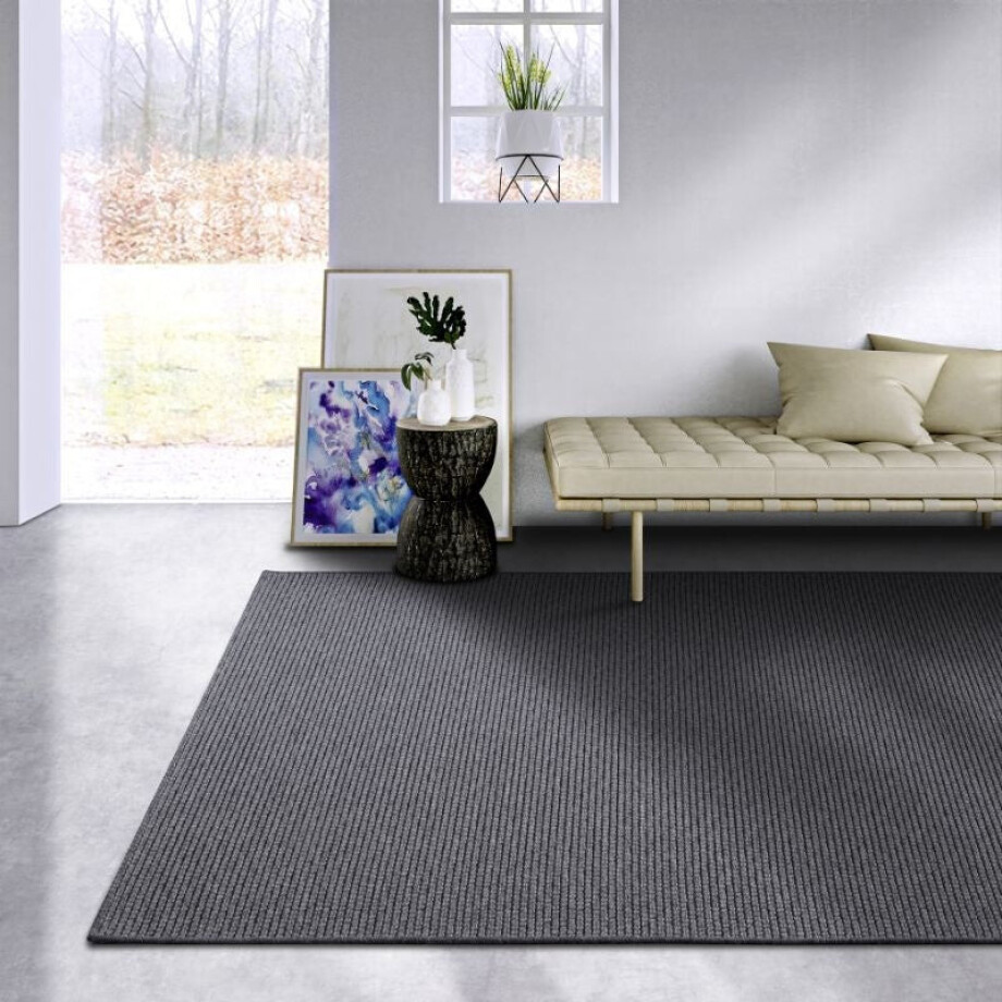 Wollen Vloerkleed Charles - Zwart 230x160cm - Wol - Dekbed-Discounter.nl Wollen Vloerkleed Charles - Zwart 230x160cm - Wol - Dekbed-Discounter.nl afbeelding 1