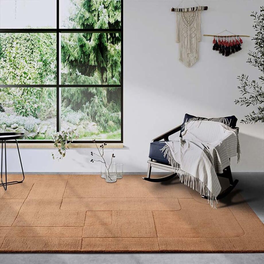Wollen Vloerkleed Charlotte - Koper 150x80cm - - Dekbed-Discounter.nl Wollen Vloerkleed Charlotte - Koper 150x80cm - - Dekbed-Discounter.nl afbeelding