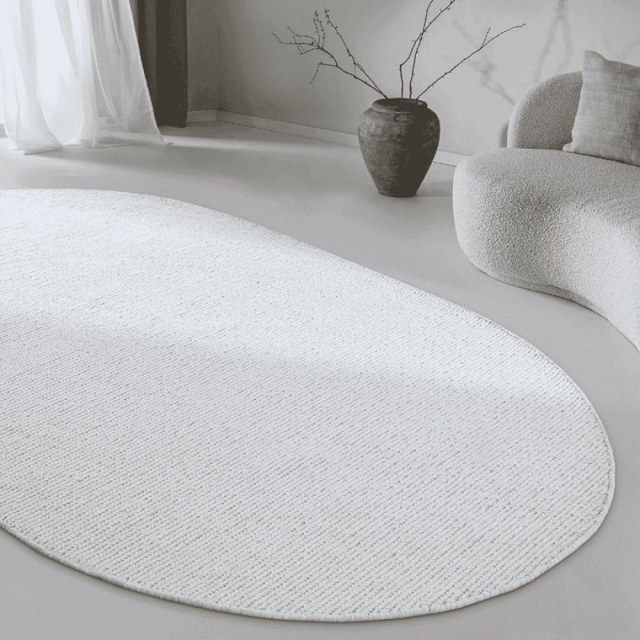 Wollen Vloerkleed Francois Ovaal - Creme 230x160cm - - Dekbed-Discounter.nl Wollen Vloerkleed Francois Ovaal - Creme 230x160cm - - Dekbed-Discounter.nl afbeelding