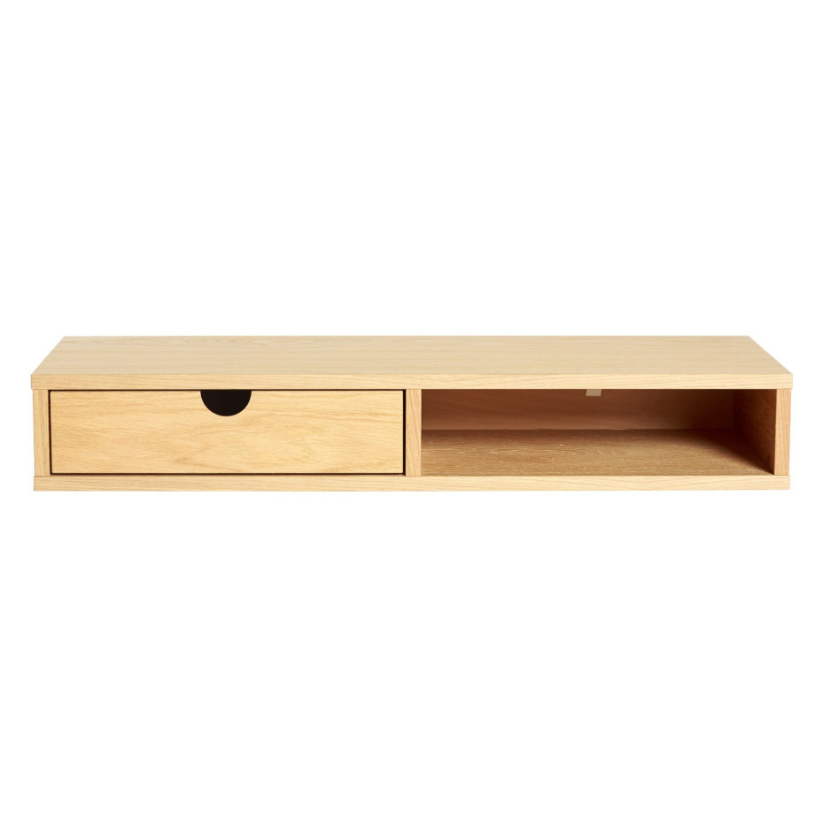 Woodman Bergkast Farsta Met eikenfineer, ruimtebesparend, wandmontage afbeelding 1