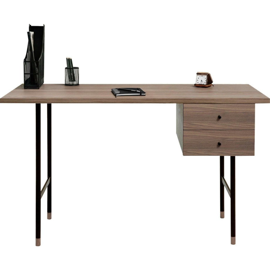 Woodman Bureau Daniel Laden met soft-closefunctie, poten van metaal afbeelding 1