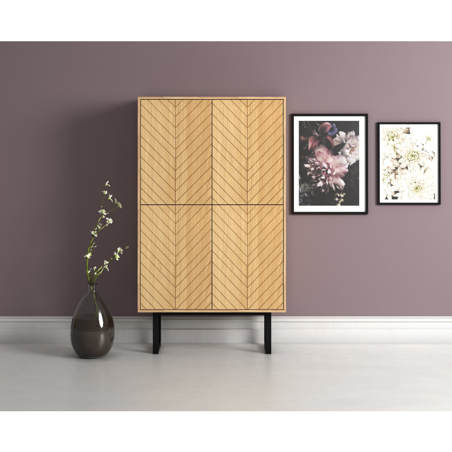 Woodman Hoge kast in scandinavisch design afbeelding 1