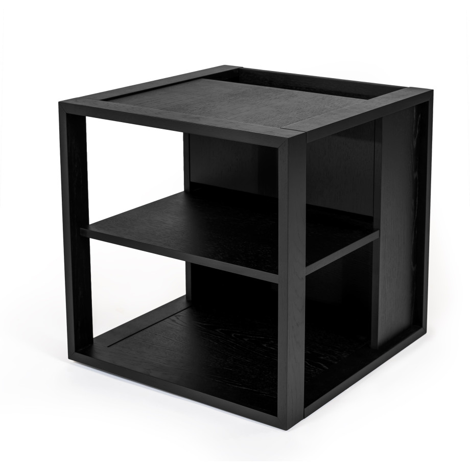 Woodman Salontafel Cube Houtfineer van eiken afbeelding 