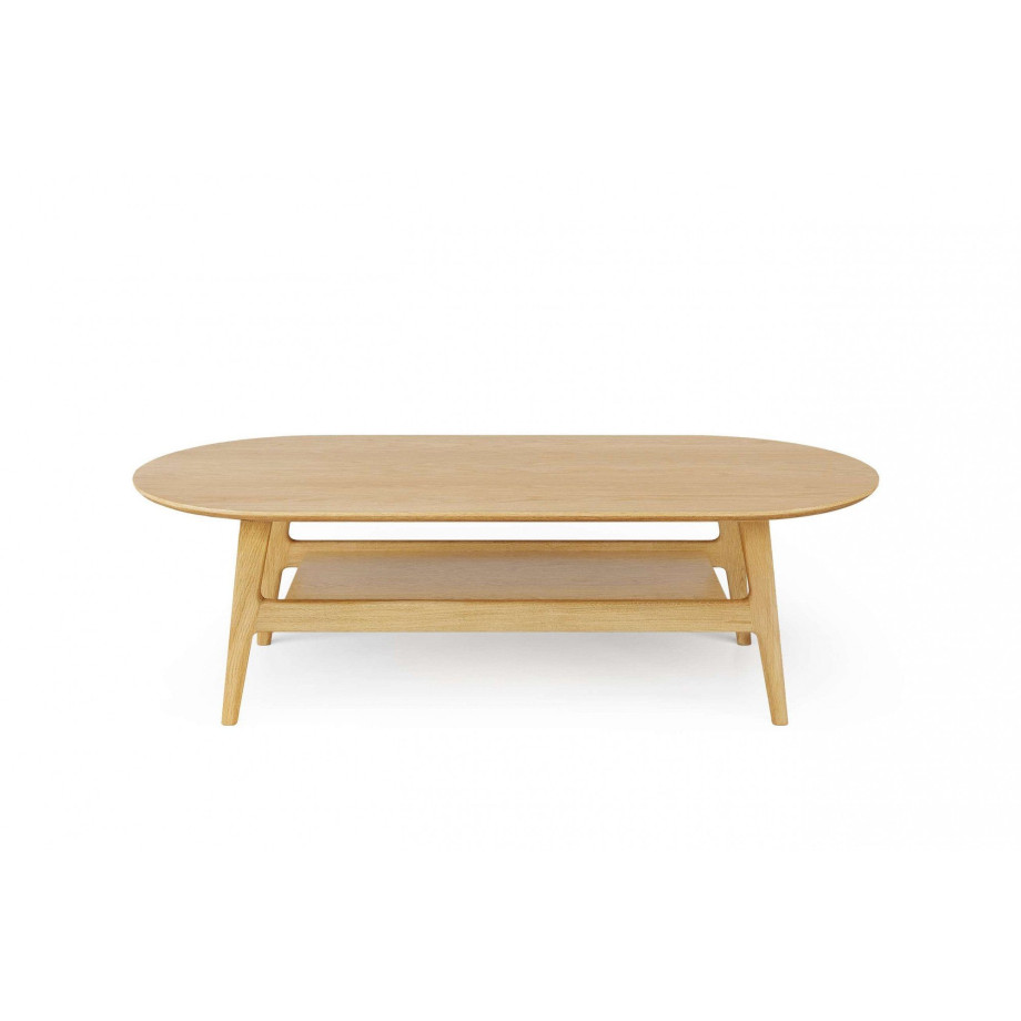 Woodman Salontafel Curved Scandi Design, breedte 130 cm afbeelding 1