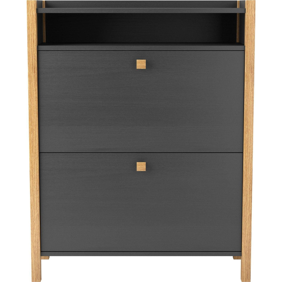 Woodman Schoenenbank Charis in scandinavisch design, houtfineer van eiken afbeelding 1