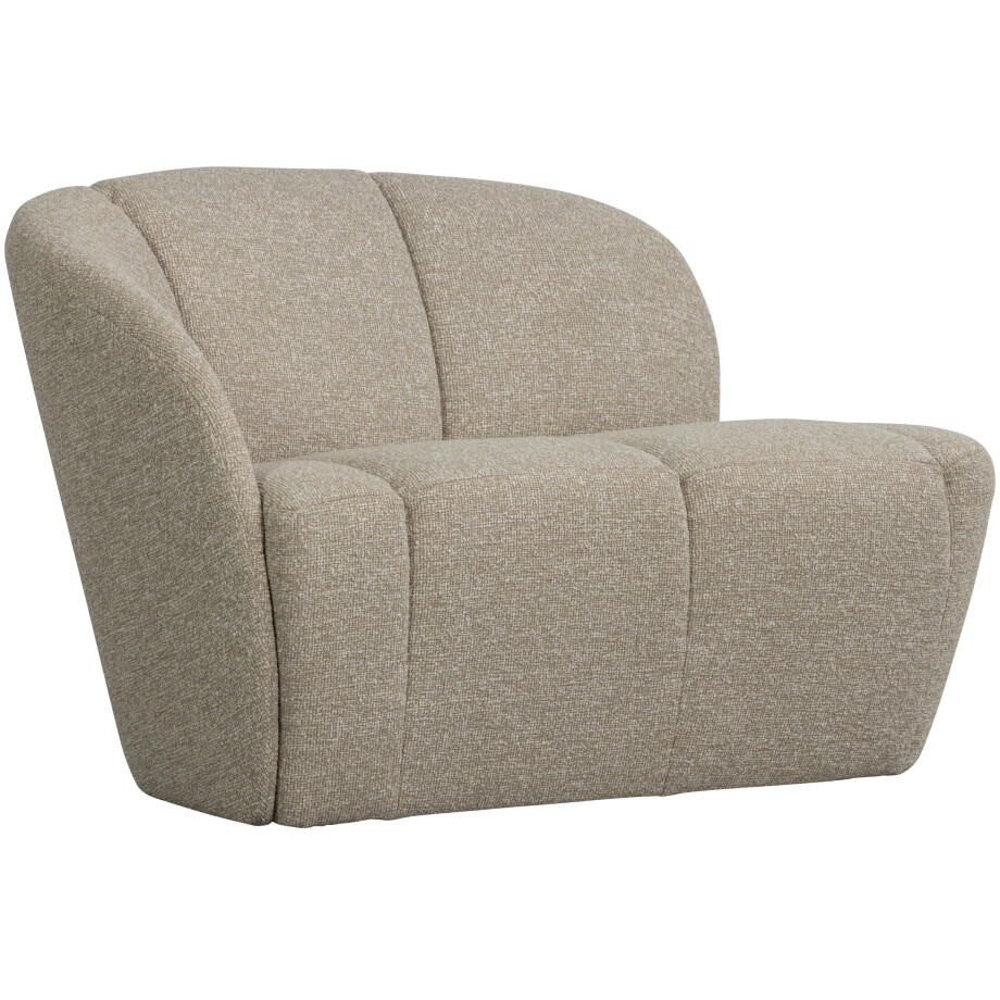 WOOOD 2-zits Bankje 'Mojo' Links, Bouclé, kleur Beige Melange afbeelding 1