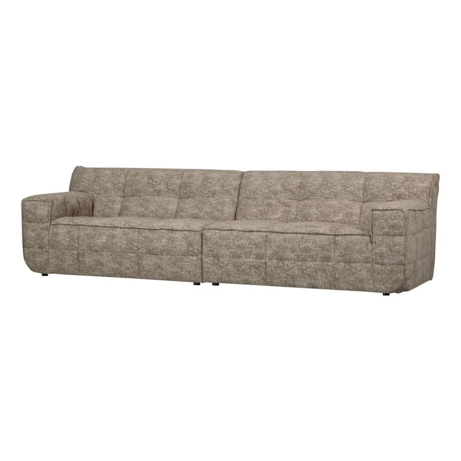 WOOOD 4-zits Bank 'Timor' Chenille, kleur Naturel WOOOD 4-zits Bank 'Timor' Chenille, kleur Naturel afbeelding 1