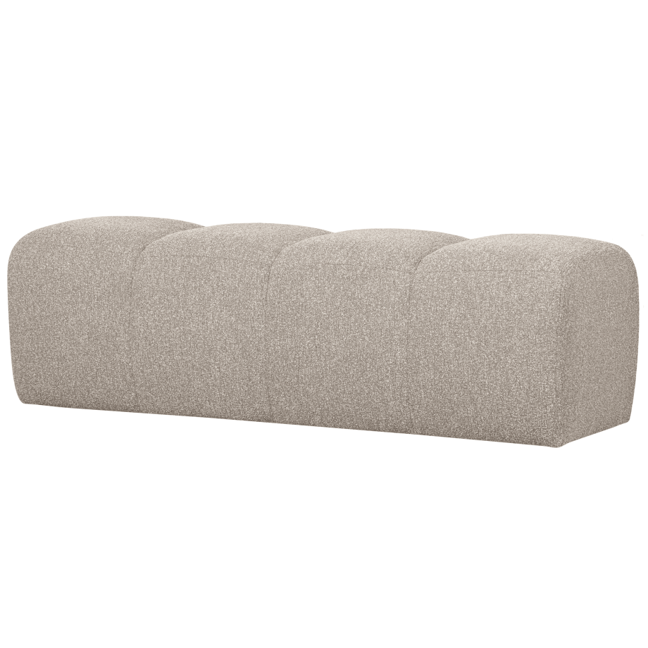 WOOOD Bankje 'Mojo' Bouclé, 160cm, kleur Beige Melange afbeelding 1