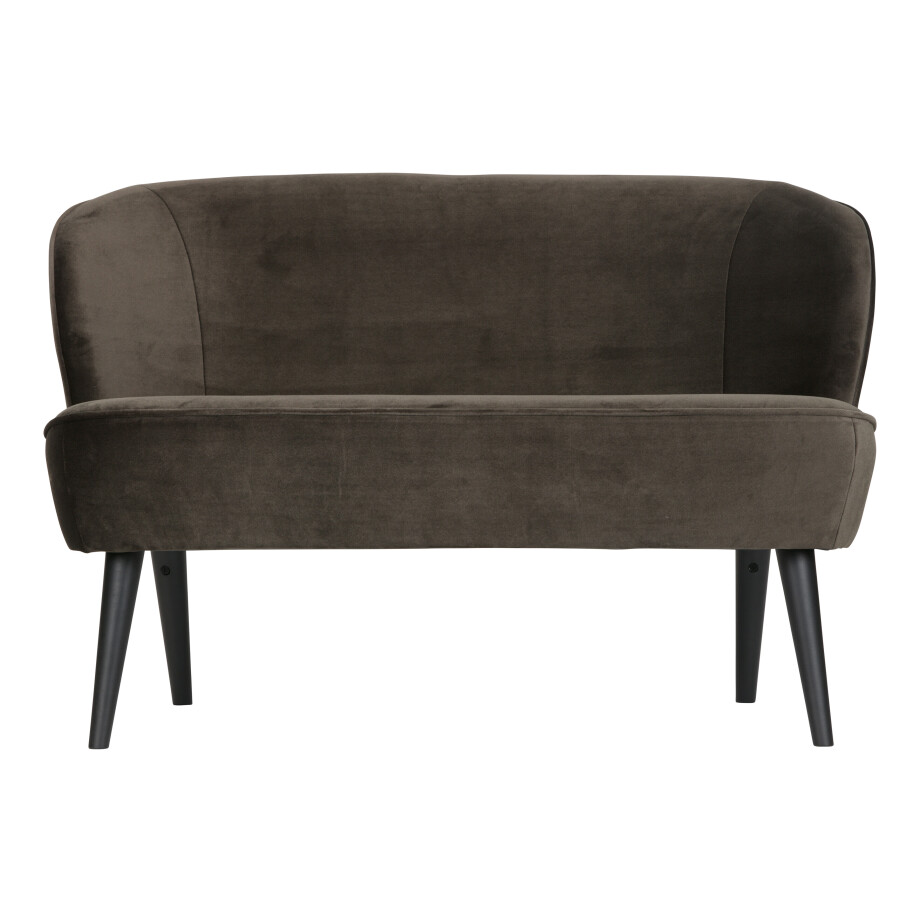 WOOOD Bankje 'Sara' Velvet, kleur Groen WOOOD Bankje 'Sara' Velvet, kleur Groen afbeelding 1