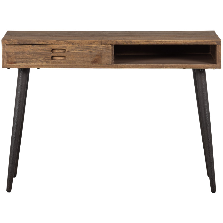 WOOOD Bureau 'Maddox' Gerecycled hout, 110 x 50cm afbeelding 1