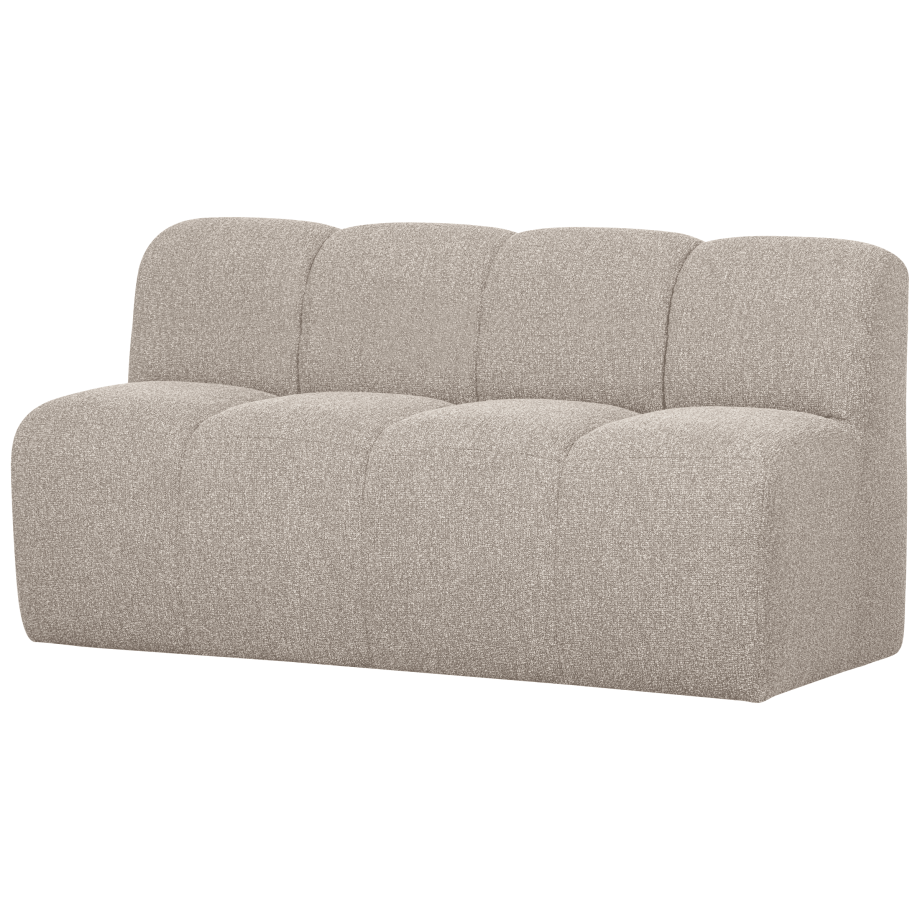 WOOOD Eetkamerbank 'Mojo' Bouclé, 164cm, kleur Beige Melange afbeelding 1