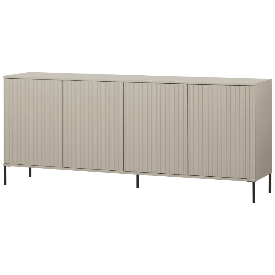 WOOOD Exclusive Dressoir 'New Gravure' Grenenhout, 200cm, kleur Dust afbeelding 1