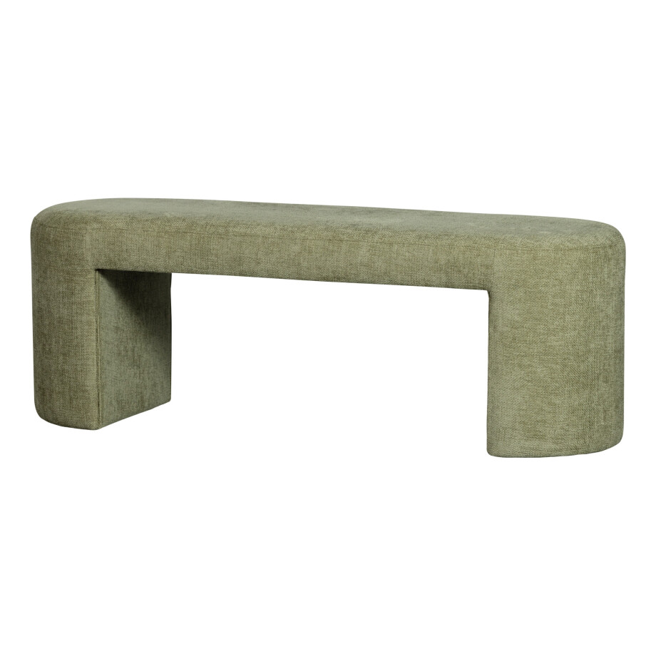 WOOOD Halbank 'Jacob' Chenille, kleur Olijfgroen WOOOD Halbank 'Jacob' Chenille, kleur Olijfgroen afbeelding 1