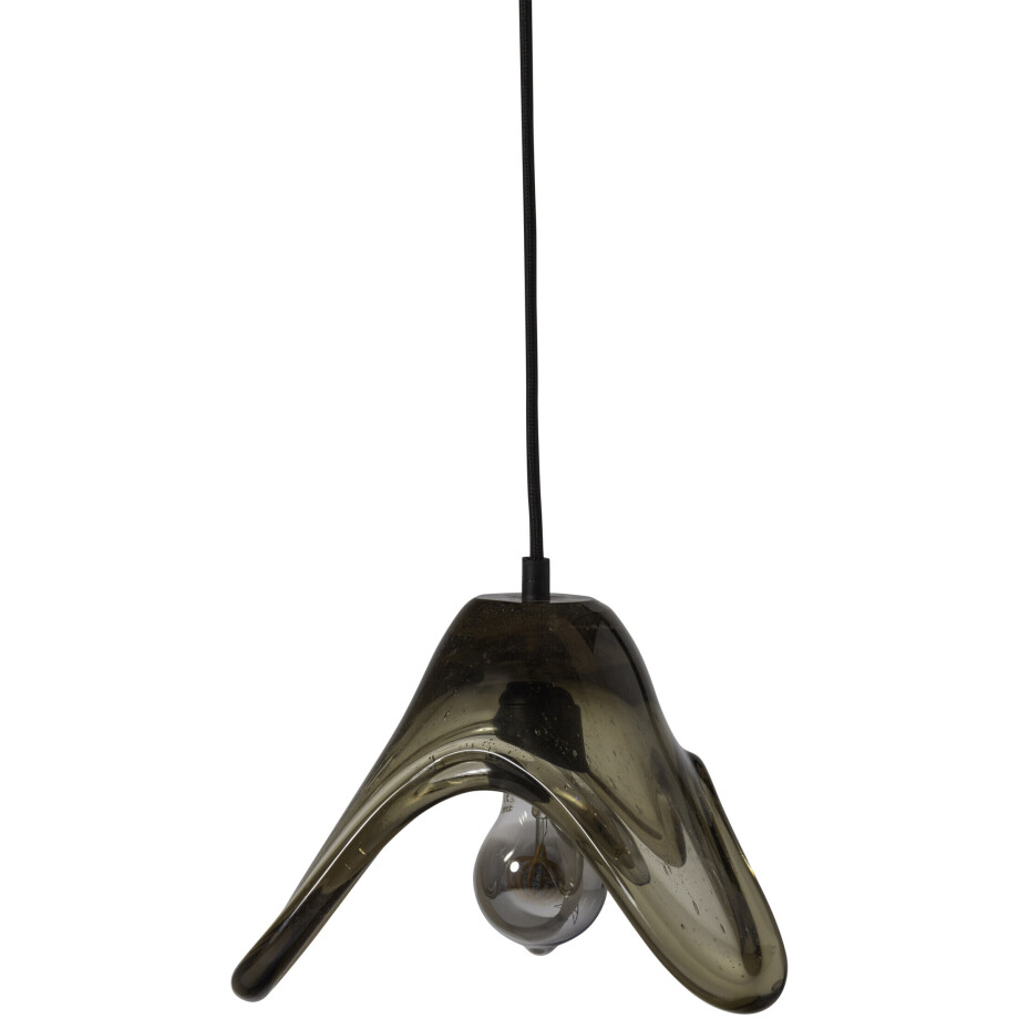 WOOOD Hanglamp 'Elle' Glas, kleur Groen afbeelding 1