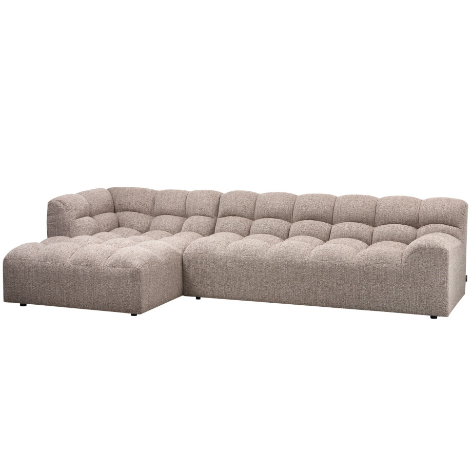 WOOOD Loungebank 'Allure' Links, Geweven stof, kleur Bruin Melange afbeelding 1