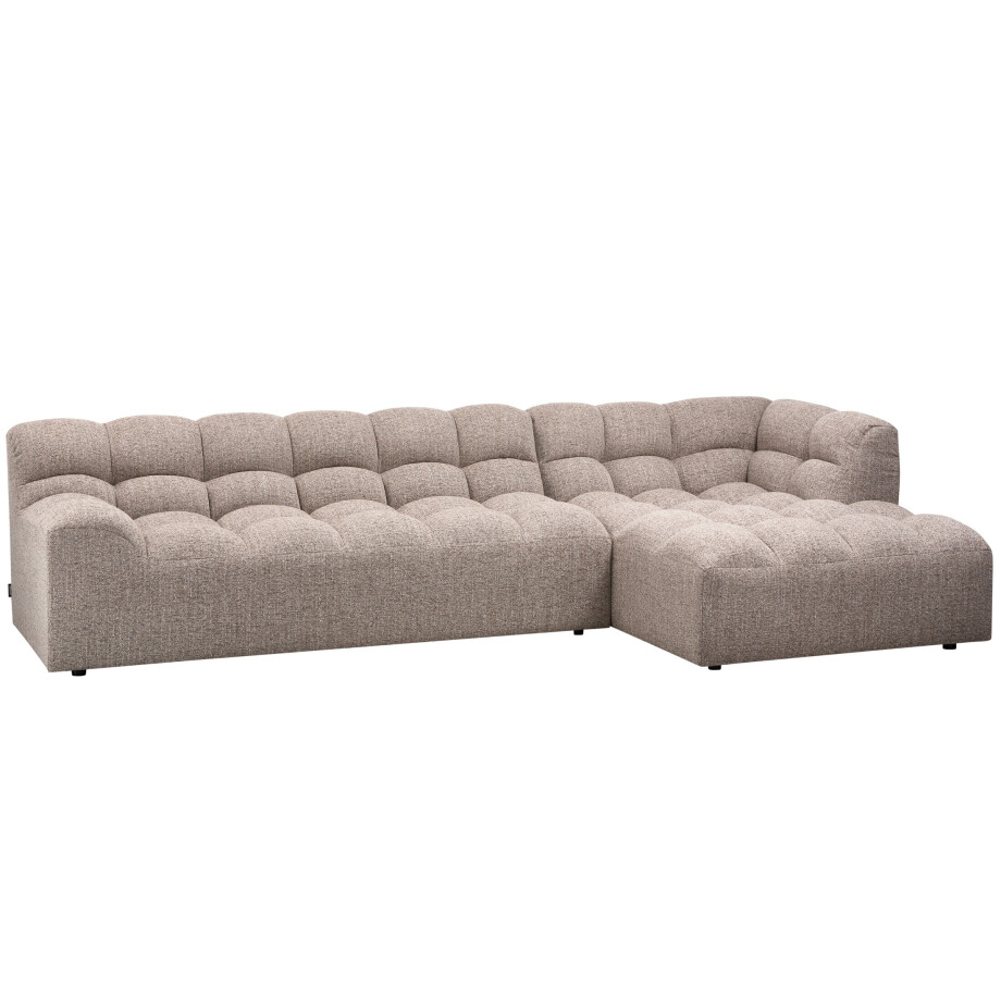 WOOOD Loungebank 'Allure' Rechts, Geweven stof, kleur Bruin Melange afbeelding 1