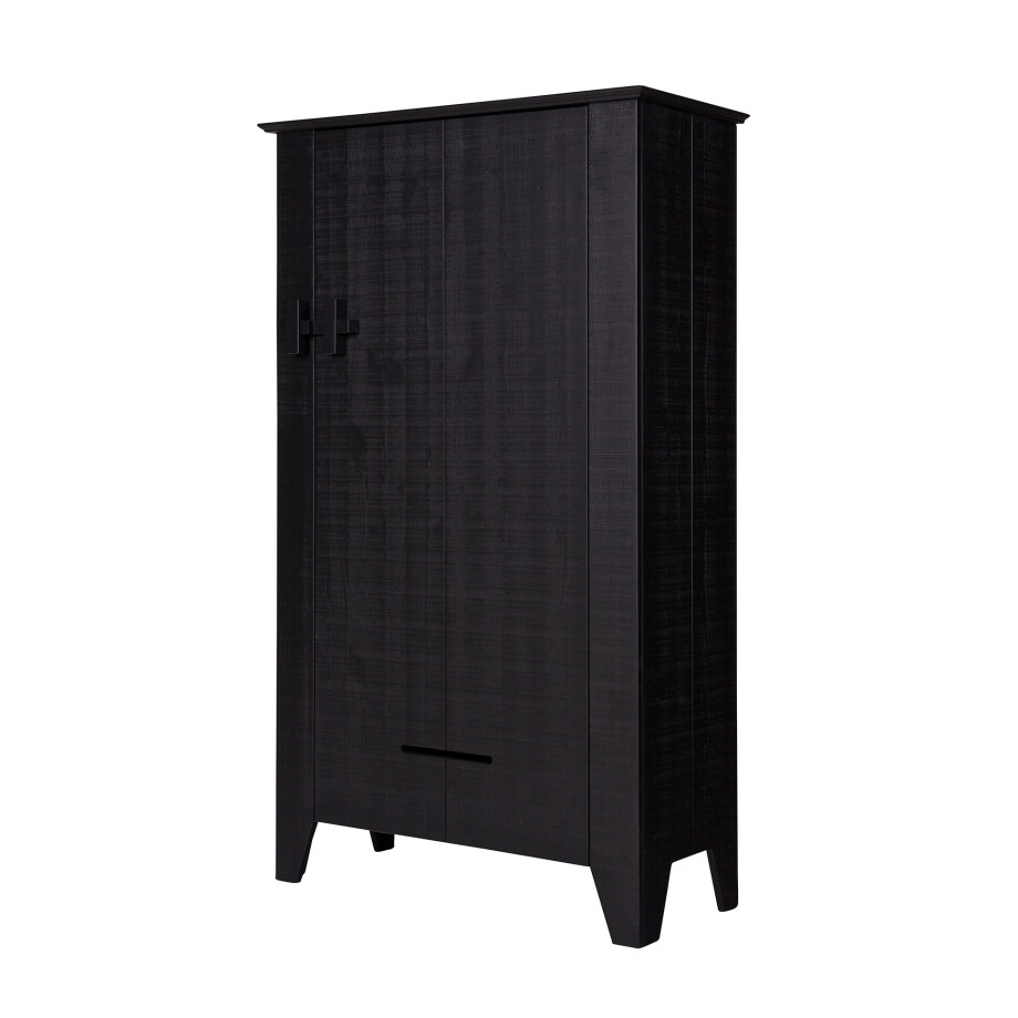 WOOOD Opbergkast 'Gijs' kleur Zwart afbeelding 1