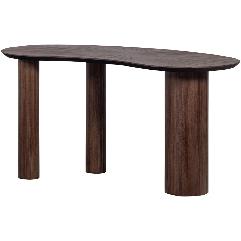 WOOOD Organisch Bureau/Sidetable 'Sun' Teakhout, 150cm afbeelding 1