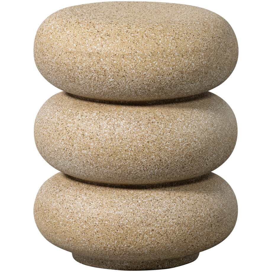 WOOOD Organische Bijzettafel 'Laurel' Magnesiumoxide, kleur Beige afbeelding 1