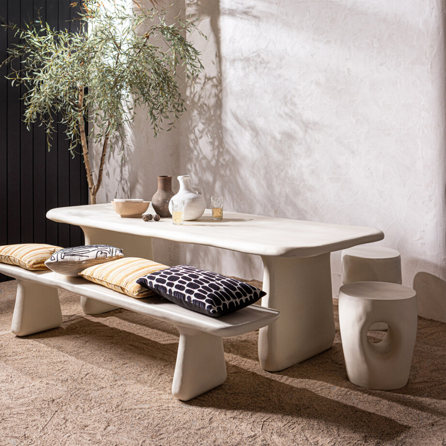 WOOOD Organische Eettafel 'Loggia' 240 x 100cm, kleur Naturel afbeelding 1