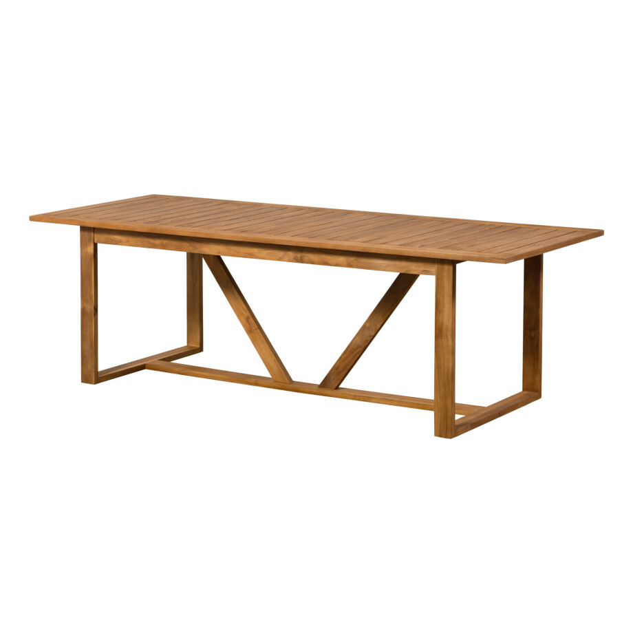 WOOOD Outdoor Eettafel 'Beaver' Teakhout, 240 x 90cm WOOOD Outdoor Eettafel 'Beaver' Teakhout, 240 x 90cm afbeelding 1
