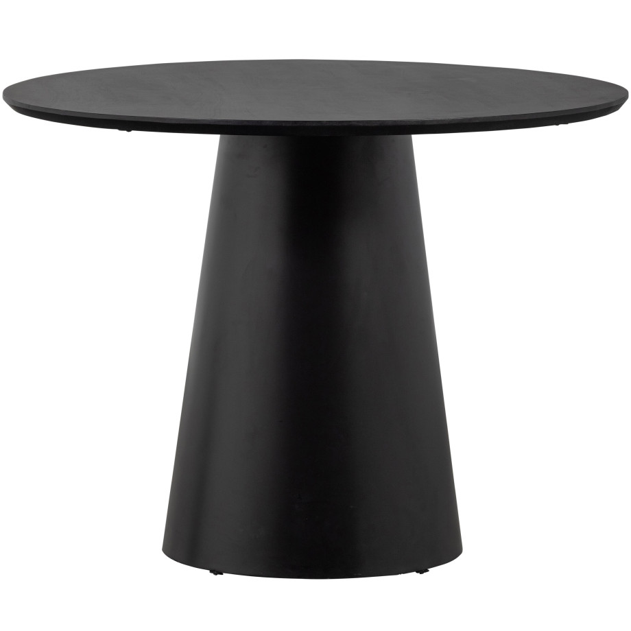 WOOOD Ronde Eettafel 'Nena' 102cm, kleur Zwart afbeelding 1