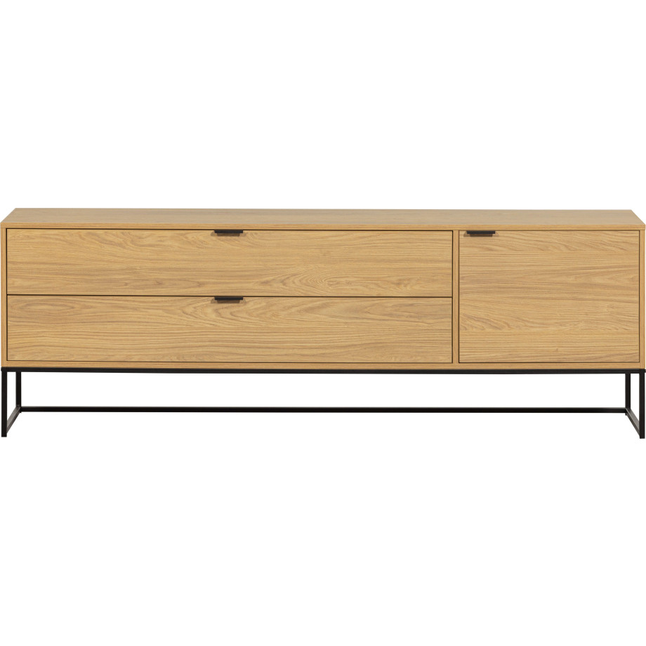 WOOOD Tv-meubel Silas Commode, twee lades en een deur, breedte 180 cm afbeelding 1