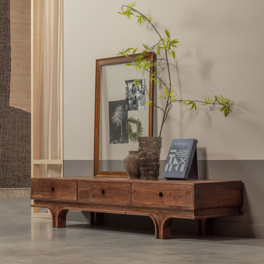 WOOOD TV-meubel 'Staes' Mangohout, 180cm afbeelding 1