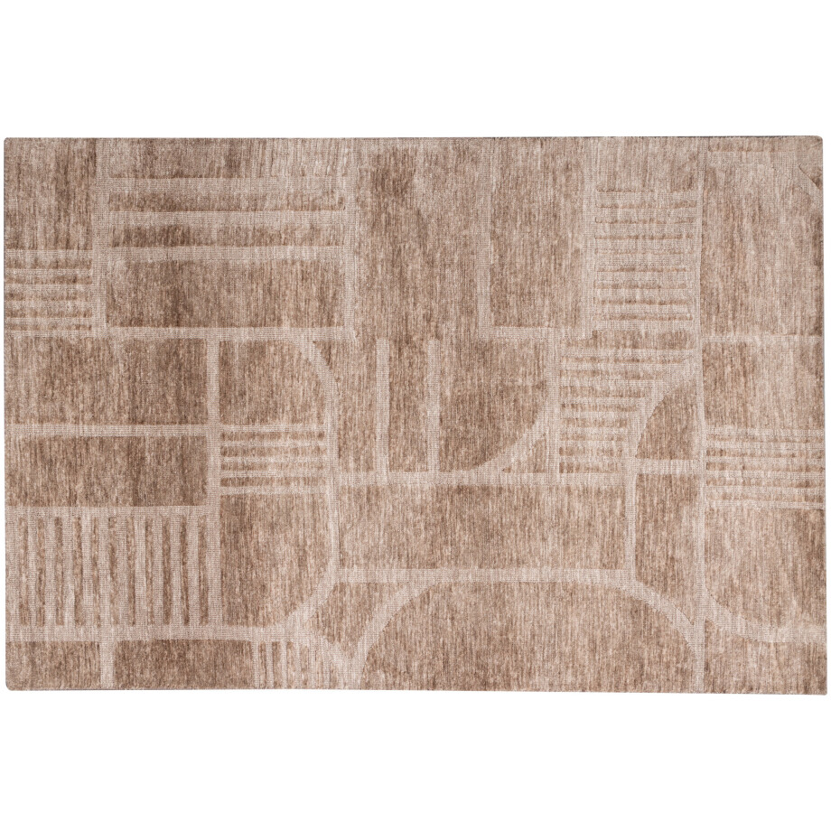 WOOOD Vloerkleed 'Lovi' 170 x 240cm, kleur Taupe afbeelding 1