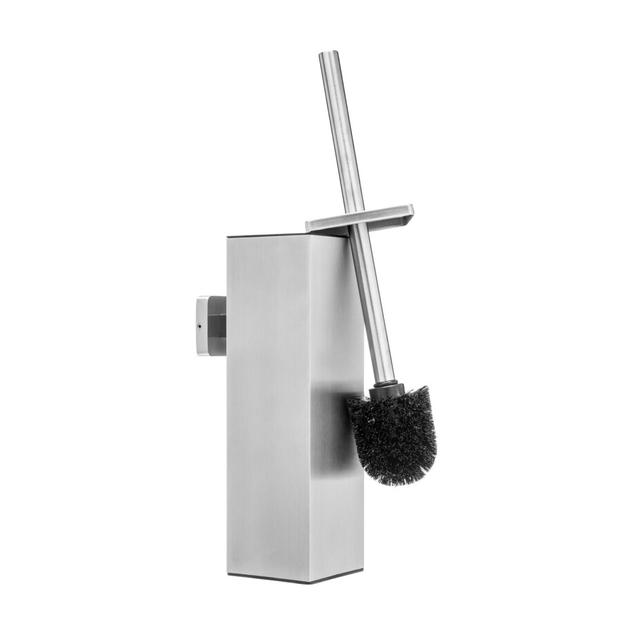 XIVADA Toiletborsterhouder Cira - Vierkant - Boren - Rvs - Zilver XIVADA Toiletborsterhouder Cira - Vierkant - Boren - Rvs - Zilver afbeelding 1