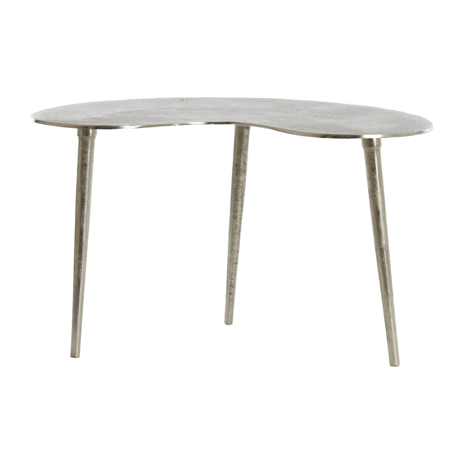 Light & Living Organische Bijzettafel 'Linos' 67 x 49cm, kleur Nikkel afbeelding 1