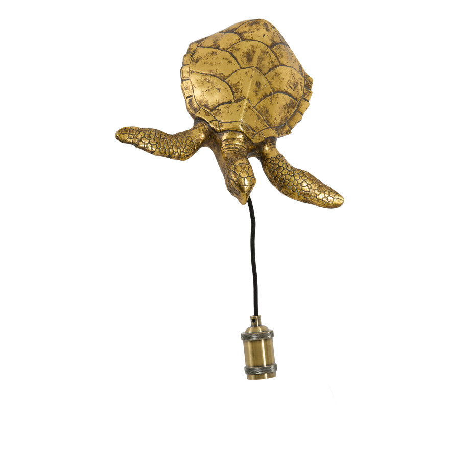 Light & Living Wandlamp 'Turtle' kleur Brons afbeelding 