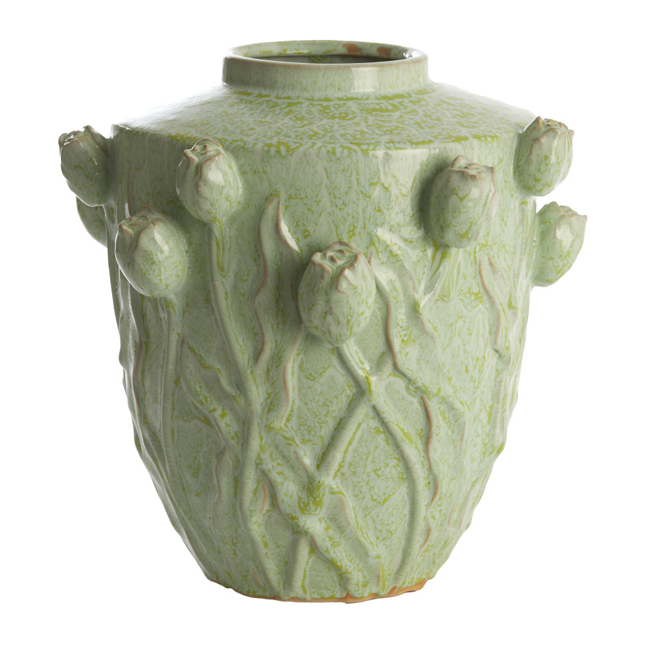 Light & Living Vaas 'Juana' Keramiek, 36cm, kleur Mintgroen afbeelding 1