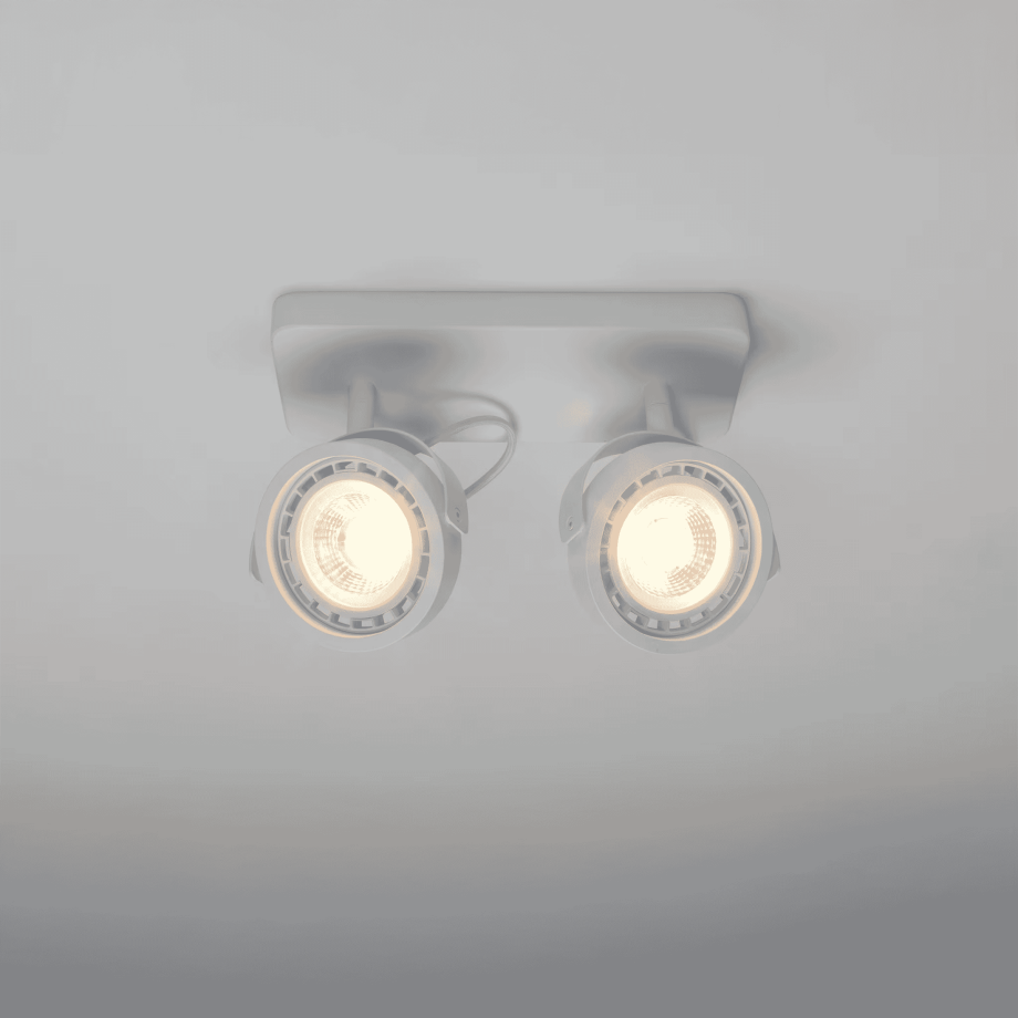 Zuiver Plafondlamp 'Dice' 2-lamps, kleur Wit afbeelding 1