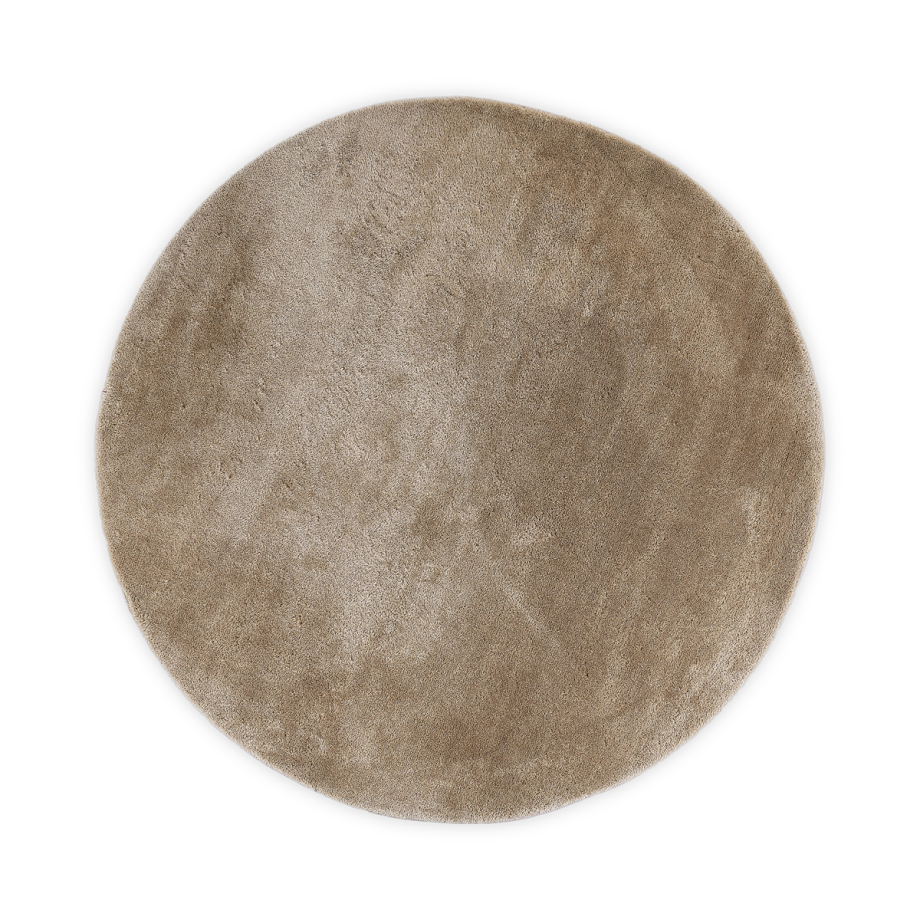 Yfke vloerkleed zand - Ø160 cm Yfke vloerkleed zand - Ø160 cm afbeelding 1