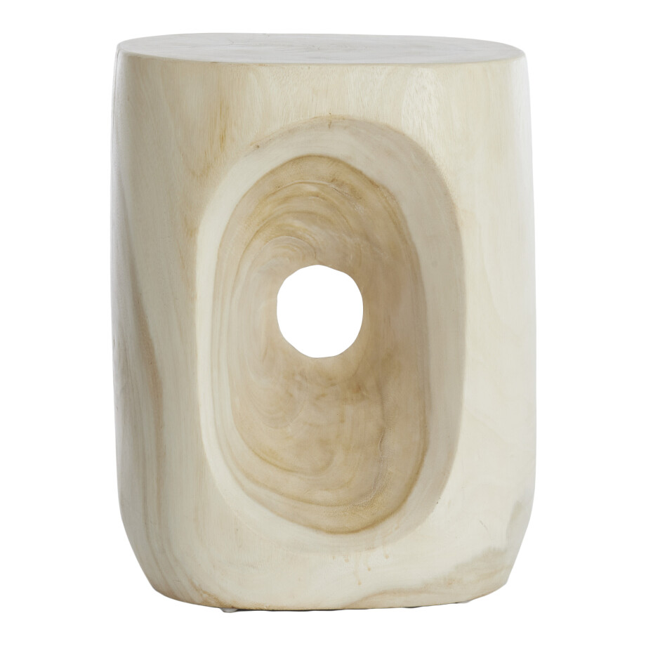 Light & Living Bijzettafel 'Morilo' Suarhout, 35 x 29cm, kleur Naturel afbeelding 1