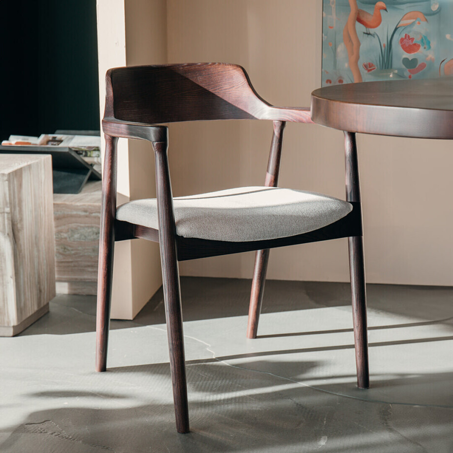 Eleonora Eetkamerstoel 'Yorick' kleur Bruin afbeelding 1