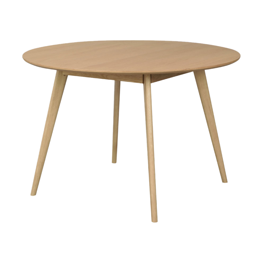 Yumi houten eettafel naturel - Ø 115 cm Yumi houten eettafel naturel - Ø 115 cm afbeelding 1