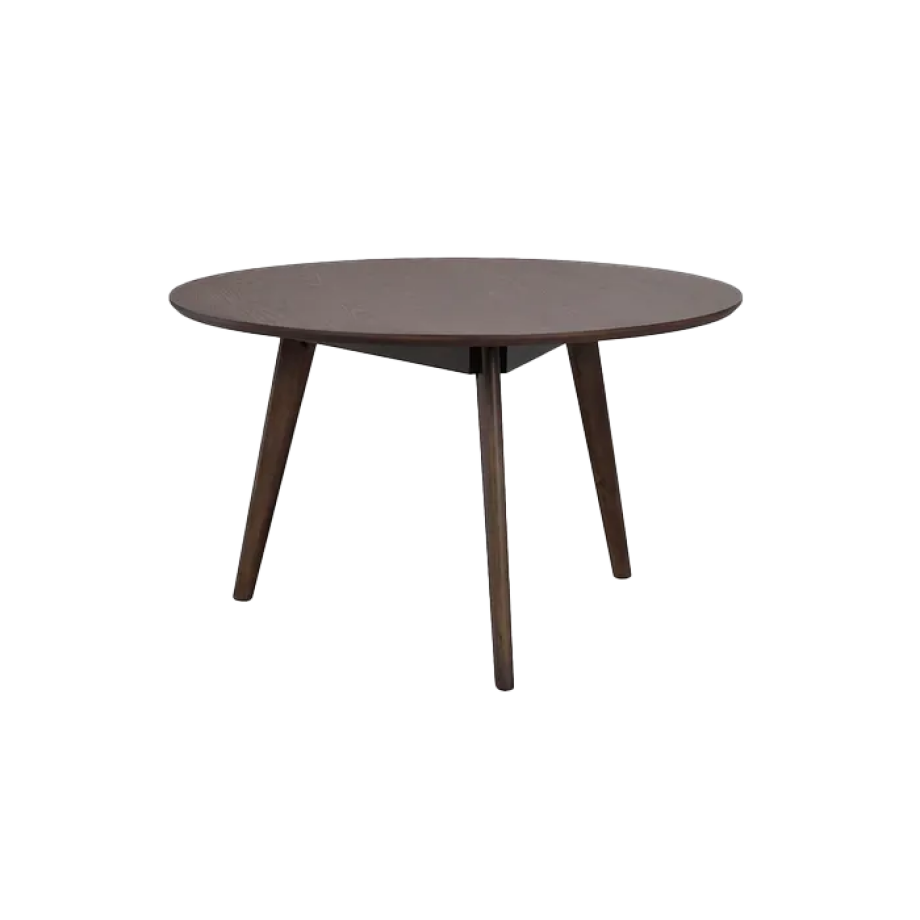 Yumi houten salontafel donker eiken - Ø90 cm Yumi houten salontafel donker eiken - Ø90 cm afbeelding 1