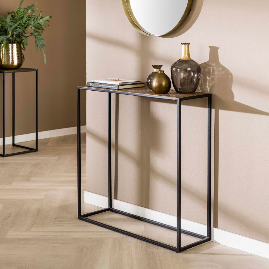LifestyleFurn Sidetable 'Maciel' 75cm, kleur Antiek Brons afbeelding 1