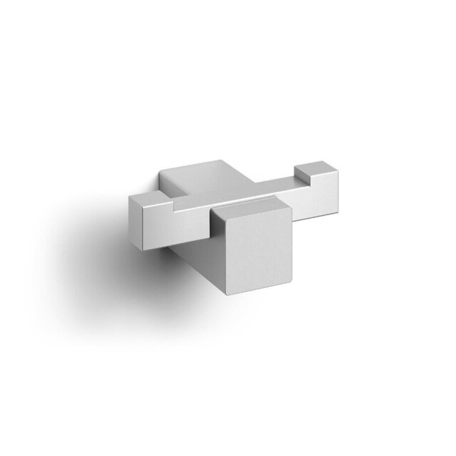 Zack Carvo Handdoekhaak - 7x3cm - dubbel - geborsteld RVS 40484 Zack Carvo Handdoekhaak - 7x3cm - dubbel - geborsteld RVS 40484 afbeelding 1