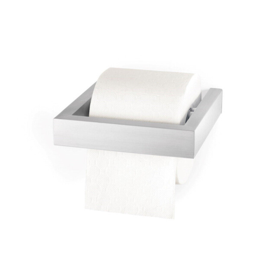 Zack Linea Toiletrolhouder 15.7X16.2X3.7cm Mat Gesatineerd RVS 40386 afbeelding 1