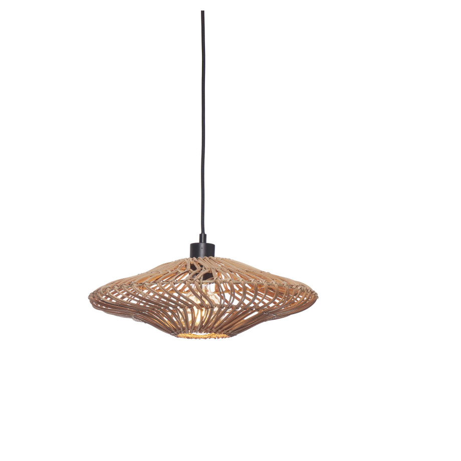 GOOD&MOJO Hanglamp 'Zanzibar' Rotan, 40cm, kleur Naturel afbeelding 1